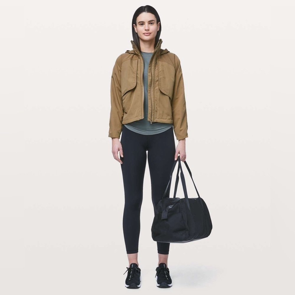 LULULEMON Always Effortless Jacket Brown Green Utility Hooded Athletic Walking 2 - Picture 2 of 15